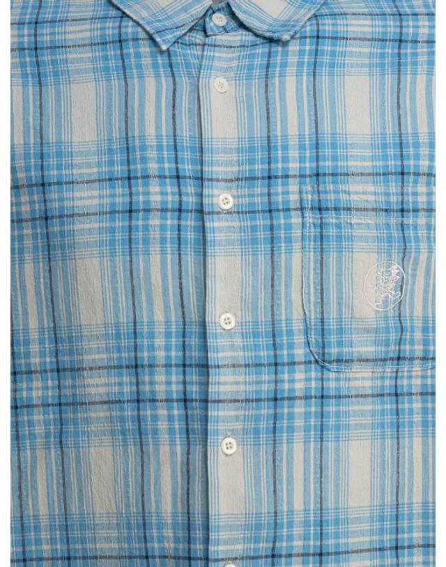 디스이즈네버댓 [해외직구] 25SS 디스이즈네버댓 긴팔 셔츠 GD251WSHTL01LIGHT BLUE Light blue 착용컷