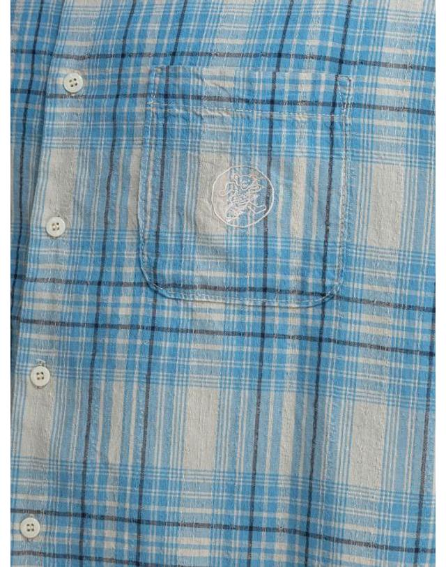 디스이즈네버댓 [해외직구] 25SS 디스이즈네버댓 긴팔 셔츠 GD251WSHTL01LIGHT BLUE Light blue 착용컷