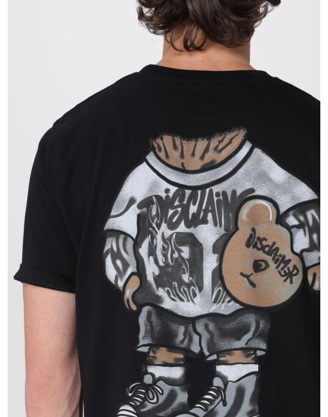 디스클레이머 [해외직구] 26SS 디스클레이머 반팔 티셔츠 55535 NERO Black 착용컷