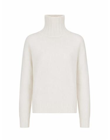 [해외직구] 25FW 라 로즈 터틀넥 D224WS WHITE