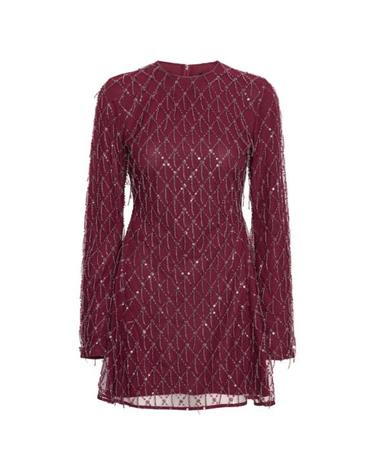 [해외직구] 26FW 로테이트 바이 크리스텐슨 미디 원피스 1165572694 WINE BORDEAUX