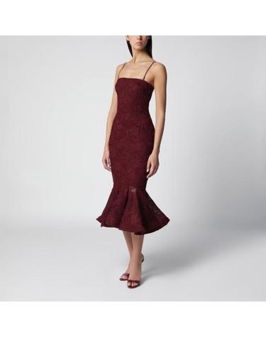 [해외직구] 26FW 로테이트 바이 크리스텐슨 롱 원피스 116275741BCR1787 741 BURGUNDY
