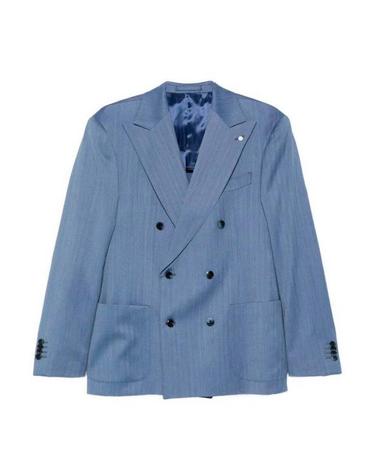 [해외직구] 25FW 루이지 비안끼 수트 자켓 63395033356AZZURRO LIGHT BLUE