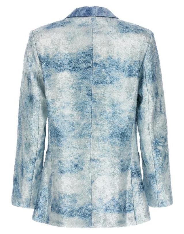 르 트윈스 [해외직구] 24SS 르 트윈스 수트 자켓 COMODENIMCELESTE Light Blue 착용컷