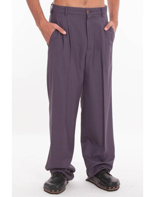 마리아노 [해외직구] 25FW 마리아노 스트레이트 팬츠 MGFW25PA01221 3226 Purple 착용컷
