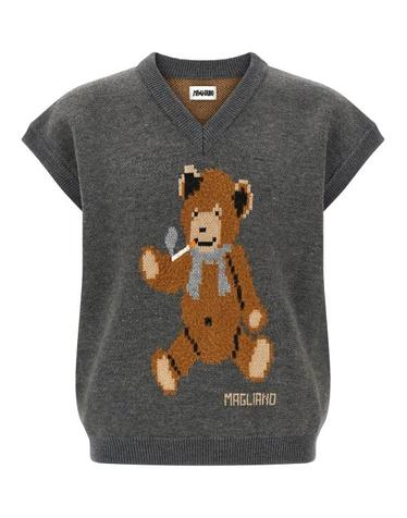 [해외직구] 25FW 마리아노 니트 베스트 MA322927BM GRAY