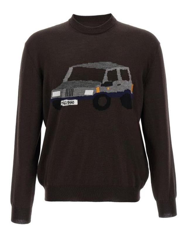 마리아노 [해외직구] 25FW 마리아노 스웨터 MA319954BM BROWN 착용컷