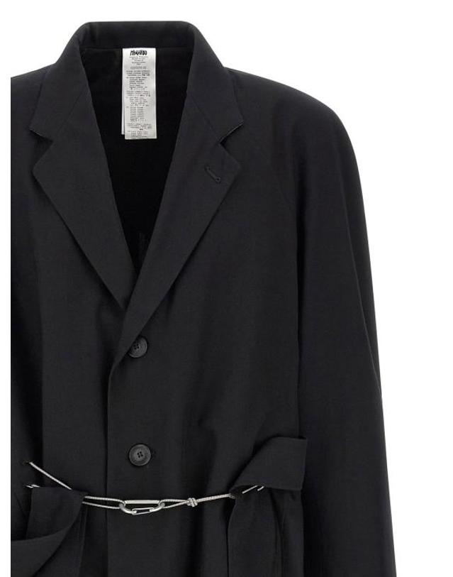 마리아노 [해외직구] 마리아노 트렌치 코트 LDMGSS26TC010126086 BLACK 착용컷