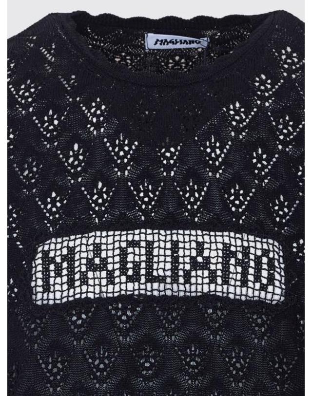 마리아노 [해외직구] 26SS 마리아노 스웨터 V58326980 6052 Black 착용컷