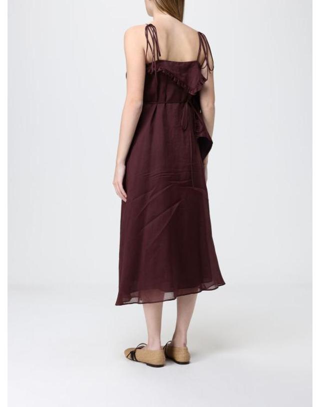 메이메이즈 [해외직구] 26SS 메이메이즈 롱 원피스 M6EJ01 351 Wine 착용컷