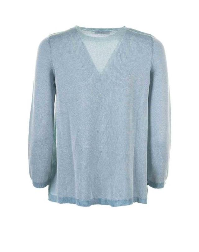 바제 [해외직구] 24SS 베이스 긴팔 티셔츠 B7288496320 Light Blue 착용컷