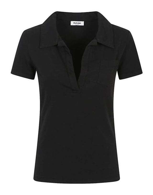 바제 [해외직구] 25SS 베이스 폴로 티셔츠 B1652 841250 BLACK 착용컷