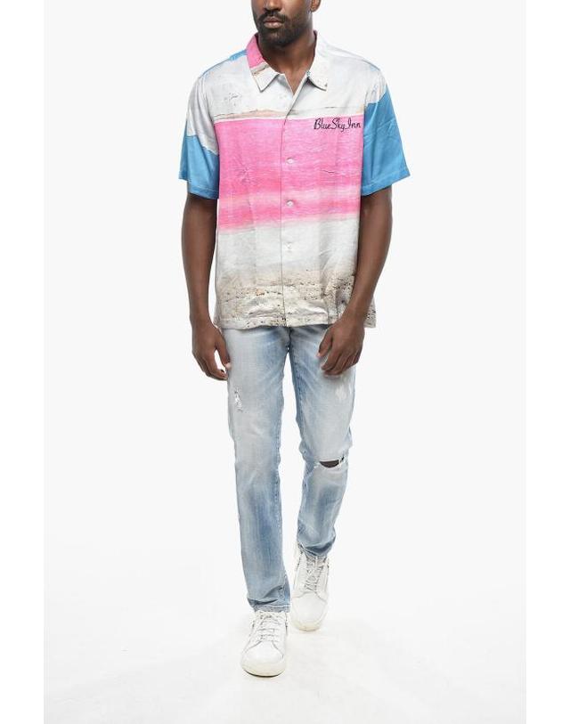 블루스카이인 [해외직구] 블루스카이인 긴팔 셔츠 BS2302SH034 SALT Multicolor 착용컷