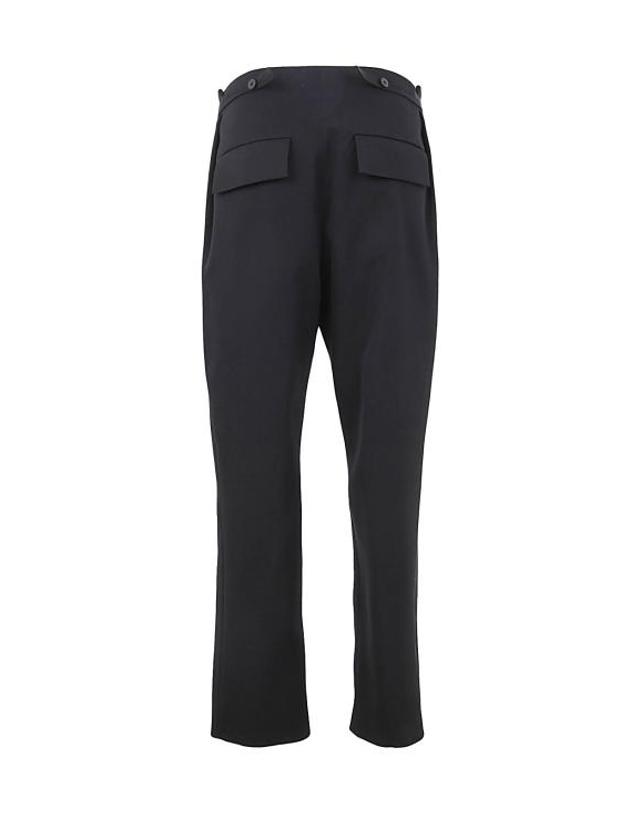 사피오 [해외직구] 23SS 사피오 스트레이트 팬츠 N88GABARDINE BLACK 착용컷