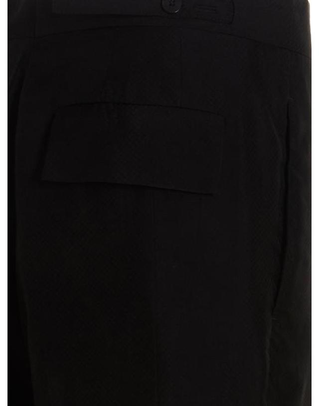 사피오 [해외직구] 23SS 사피오 스트레이트 팬츠 N9MJACQUARD Black 착용컷