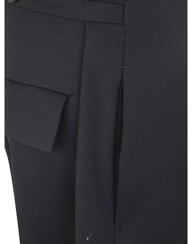 사피오 [해외직구] 23SS 사피오 스트레이트 팬츠 N88GABARDINEBLACK Black 착용컷