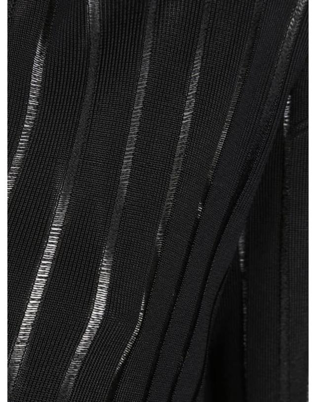 사피오 [해외직구] 25SS 사피오 스웨터 N21VISCREPE BLACK 착용컷