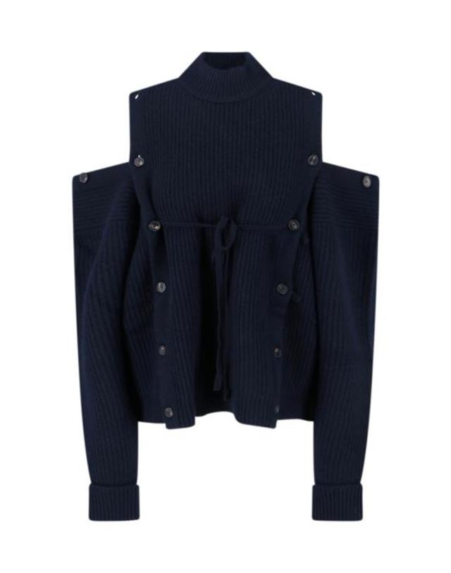 셋추 [해외직구] 25FW 셋추 스웨터 U232Y005W020NAVY Blue 착용컷
