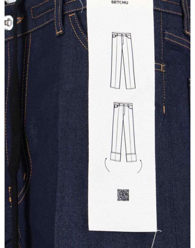 셋추 [해외직구] 25FW 셋추 데님 팬츠 U242P002C018 INDIGO Blue 착용컷