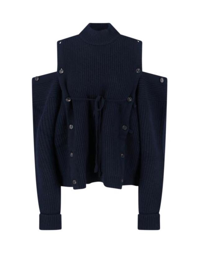 셋추 [해외직구] 25FW 셋추 스웨터 U232Y005W020 NAVY Blue 착용컷