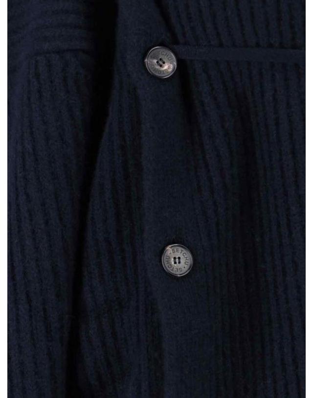 셋추 [해외직구] 25FW 셋추 스웨터 U232Y005W020 NAVY Blue 착용컷