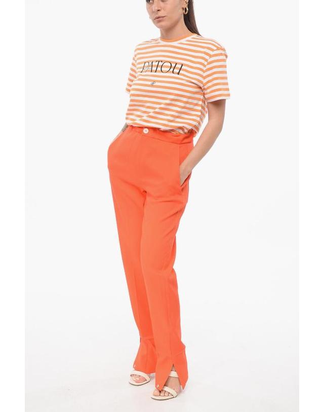 셋추 [해외직구] 셋추 스트레이트 팬츠 U2S1P001W001ANTONIARED Orange 착용컷