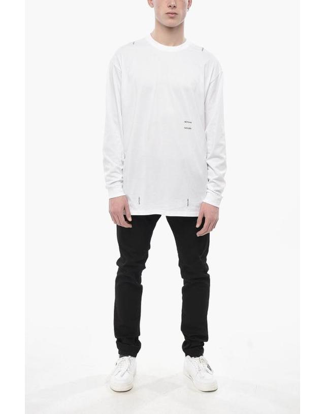 셋추 [해외직구] 셋추 긴팔 티셔츠 U222T004C001 WHITE 착용컷
