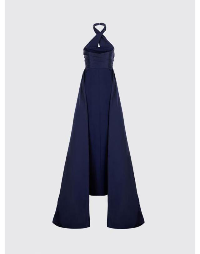 솔라스런던 [해외직구] 26FW 솔러스런던 롱 원피스 OS49032 NAVY Blue 착용컷