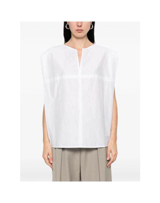 쉐흐 [해외직구] 26SS 쉐르 블라우스 CHE0907 ISALYS BLANC WHITE 착용컷