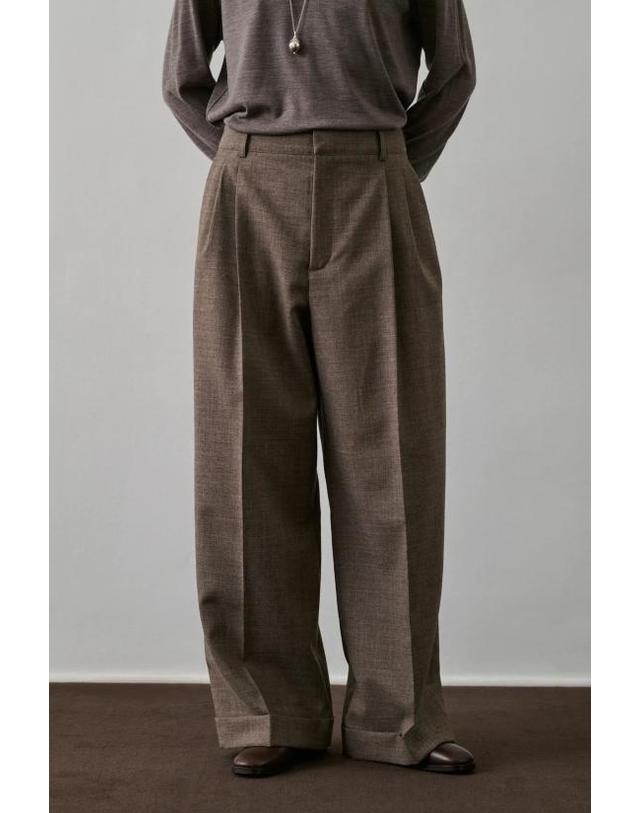 쉐흐 [해외직구] 26SS 쉐르 스트레이트 팬츠 PAN0973 ECR41 Beige 착용컷