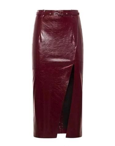 [해외직구] 25FW 시모나 코르셀리니 미디 스커트 A25CPGO00501V0746 DARK RED