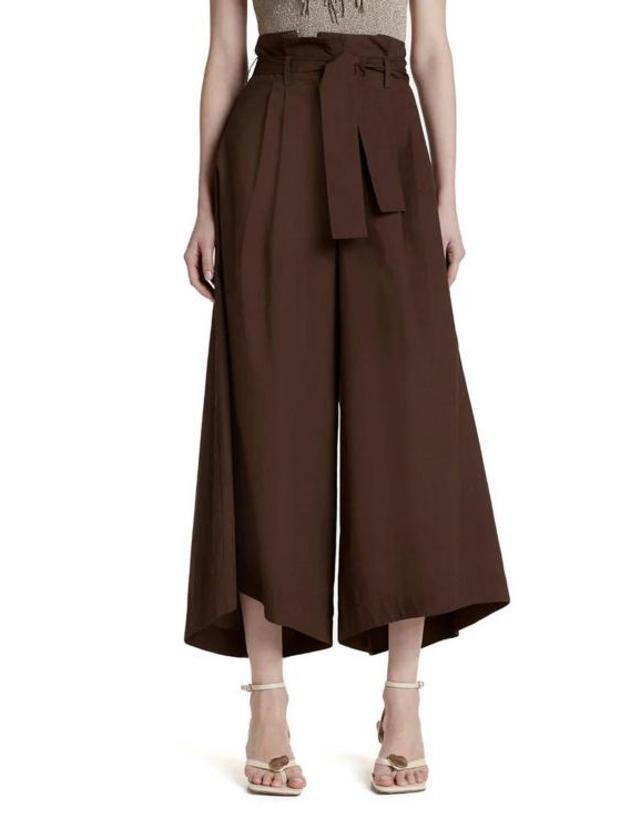 시모나 코르셀리니 [해외직구] 26SS 시모나 코르셀리니 스트레이트 팬츠 P26CPPGC0102V0771 Brown 착용컷
