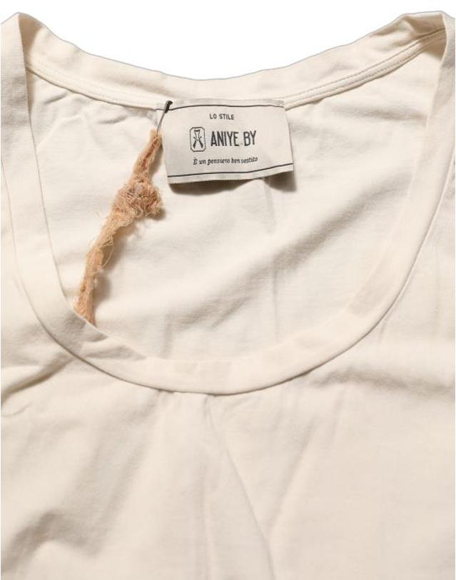 아니예 바이 [해외직구] 24SS 아니예 바이 민소매 티셔츠 TSH91569 BEIGE 착용컷