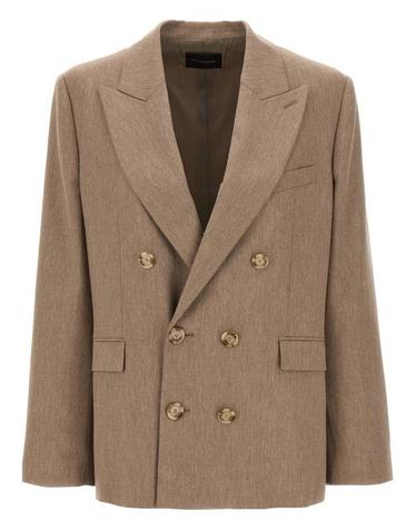 [해외직구] 24FW 안다마네 수트 자켓 T163007ATNV115SANDMELANGE Beige