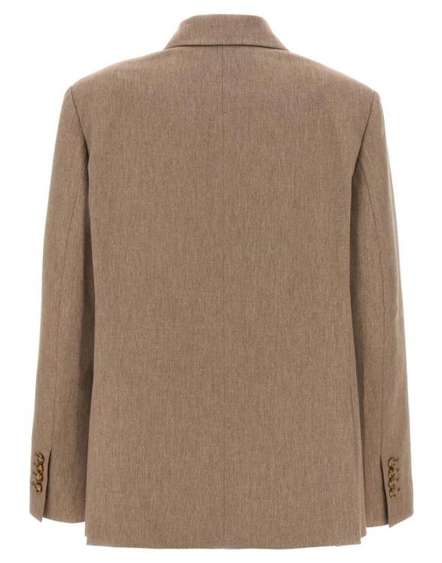 안다만 [해외직구] 24FW 안다마네 수트 자켓 T163007ATNV115SANDMELANGE Beige 착용컷
