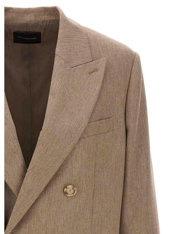 안다만 [해외직구] 24FW 안다마네 수트 자켓 T163007ATNV115SANDMELANGE Beige 착용컷