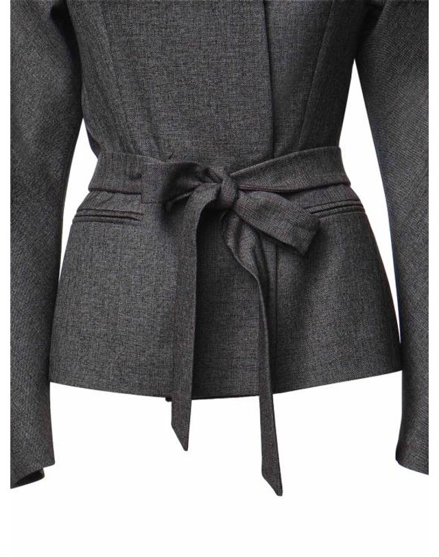 안다만 [해외직구] 26FW 안다마네 자켓 T203064B TNP269897 GREY BLACK 착용컷