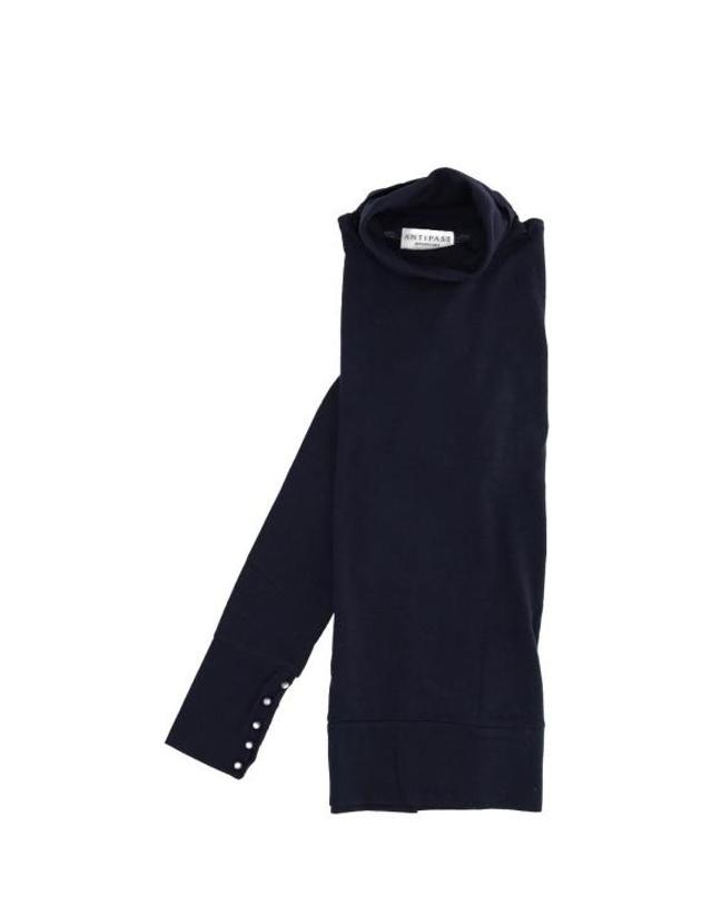 안티파스티 [해외직구] 26SS 안티파스티 긴팔 티셔츠 KNT210BNAVY Dark Blue 착용컷