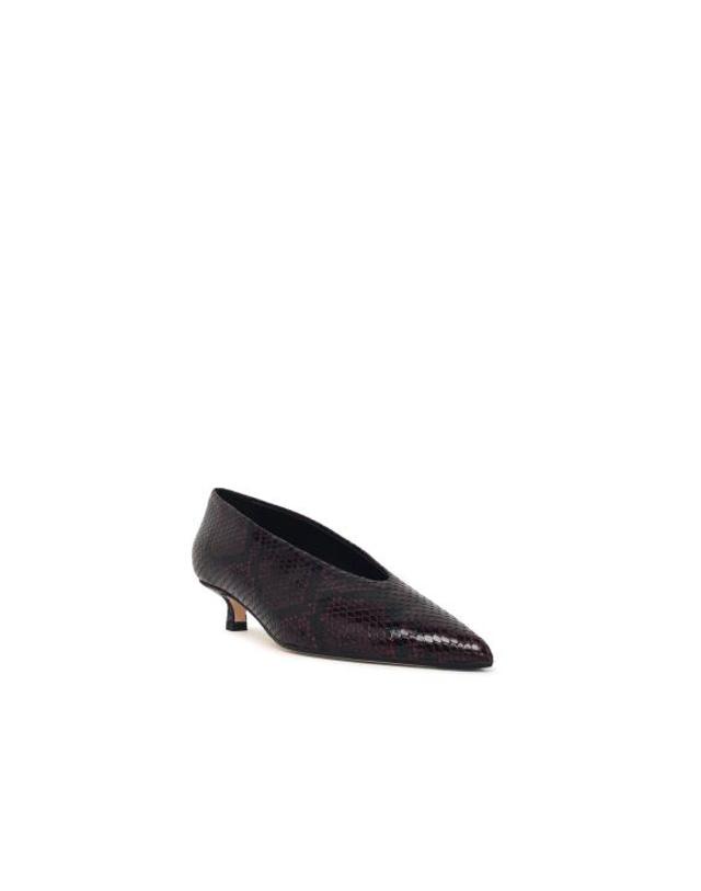 에이디 [해외직구] 26FW 에이드 힐 펌프스 PU0125006012 Bordeaux 착용컷