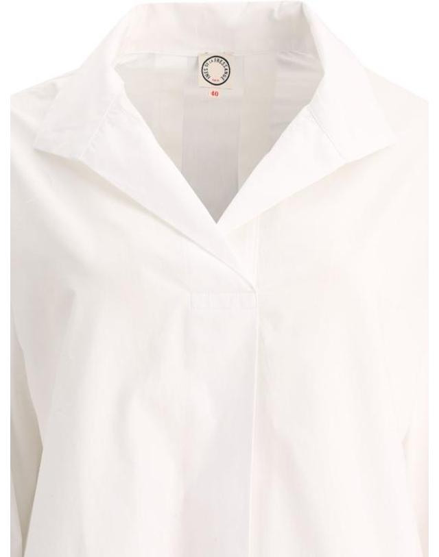 이네스 드 라 프레상쥬 [해외직구] 25SS 이네스 드 라 프레상쥬 블라우스 INTT007CO856P100 WHITE 착용컷