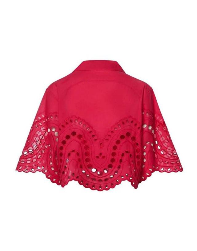 챠로 루이스 [해외직구] 26SS 차로루이즈 블라우스 263200FUCHSIA Multicolour 착용컷