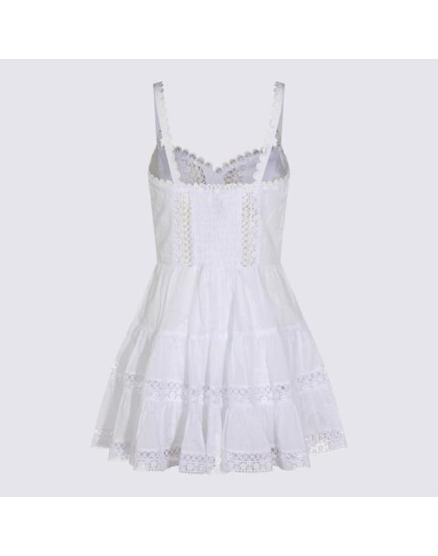 챠로 루이스 [해외직구] 26SS 차로루이즈 숏 원피스 261603 WHITE White 착용컷