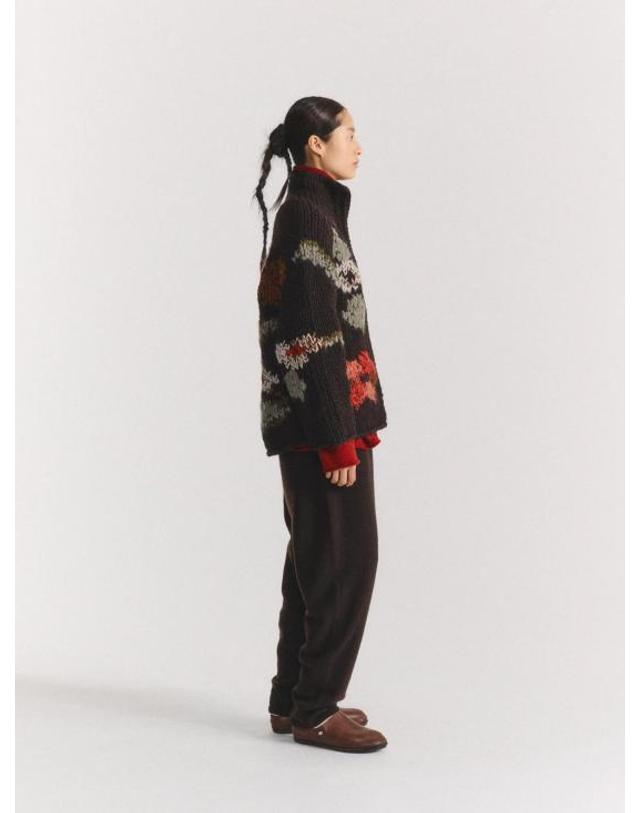 케시케시 [해외직구] 케이시 케이시 스웨터 FW26F695 27FK071 10036 Ebony M BLACK 착용컷