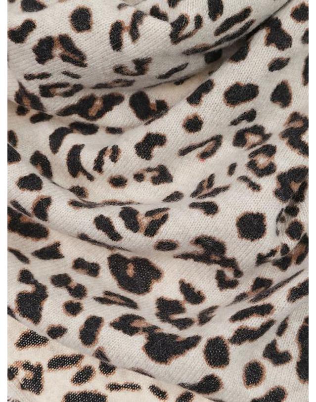 쿠즈텡 [해외직구] 26FW 쿠즈텡 머플러 스카프 3954 HACHIKO LEOPARD 2238 AVENA 착용컷