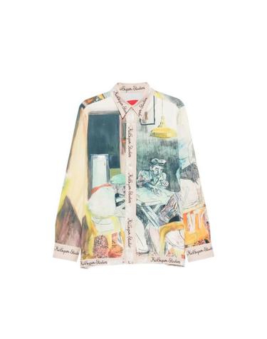 [해외직구] 26FW 키드슈퍼 긴팔 셔츠 LTP 04 MULTI NEUTRALS GREEN