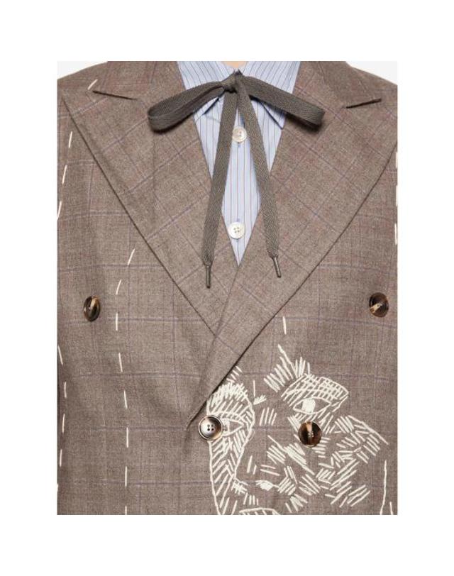 키드슈퍼 [해외직구] 26SS 키드슈퍼 수트 자켓 SUT 05 BROWN 착용컷