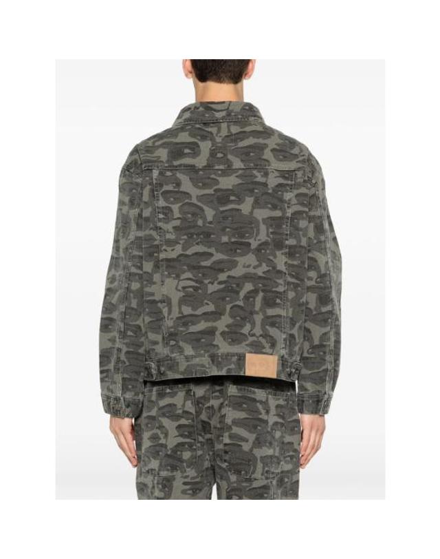 키드슈퍼 [해외직구] 26SS 키드슈퍼 데님 자켓 OW 03 BLACK GREY BLACK 착용컷