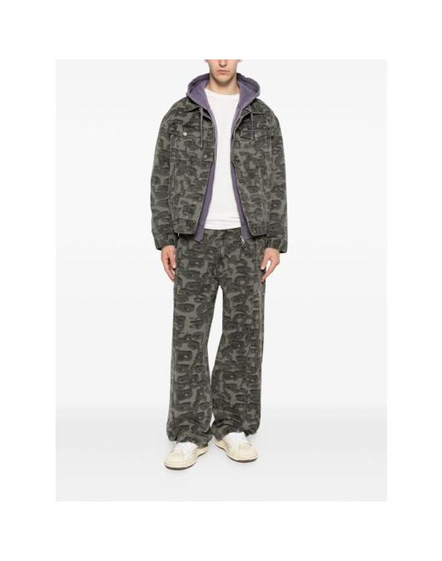 키드슈퍼 [해외직구] 26SS 키드슈퍼 데님 자켓 OW 03 BLACK GREY BLACK 착용컷