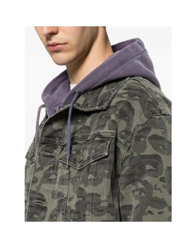 키드슈퍼 [해외직구] 26SS 키드슈퍼 데님 자켓 OW 03 BLACK GREY BLACK 착용컷