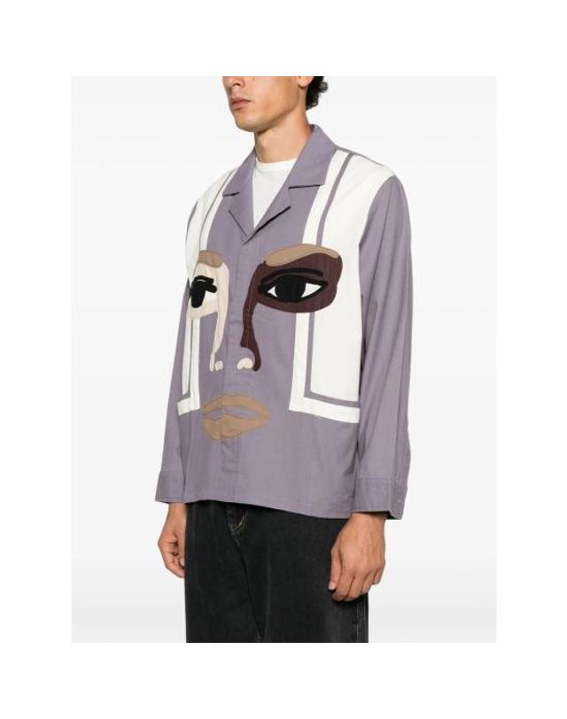 키드슈퍼 [해외직구] 26FW 키드슈퍼 긴팔 셔츠 LTP 01 PLUM PURPLE 착용컷